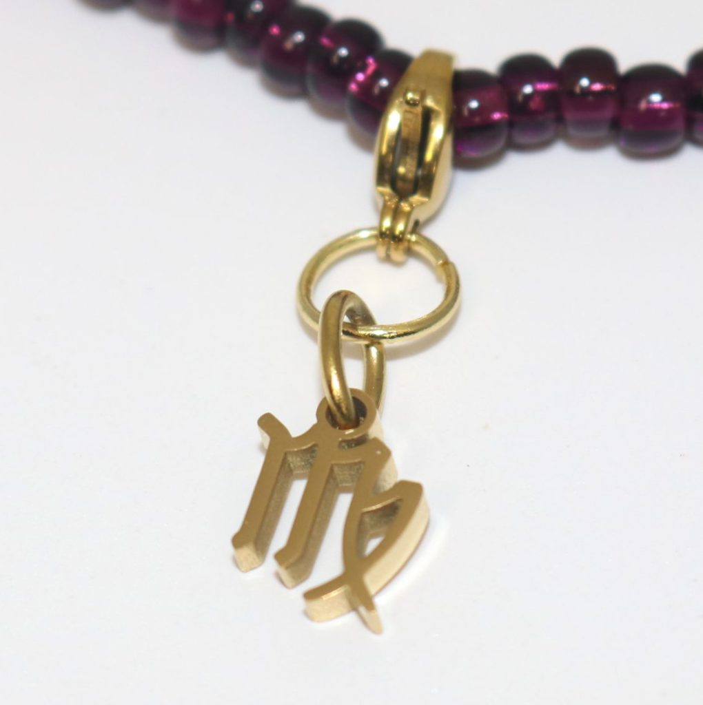 Refined Virgo Zodiac Charm