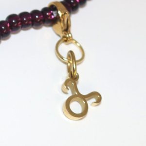 Grounded Taurus Zodiac Charm