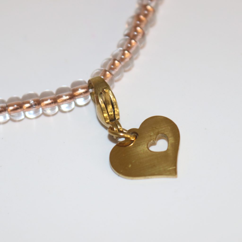 Open Heart Charm — Yellow Gold