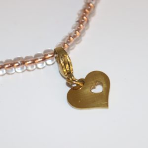 Open Heart Charm — Yellow Gold